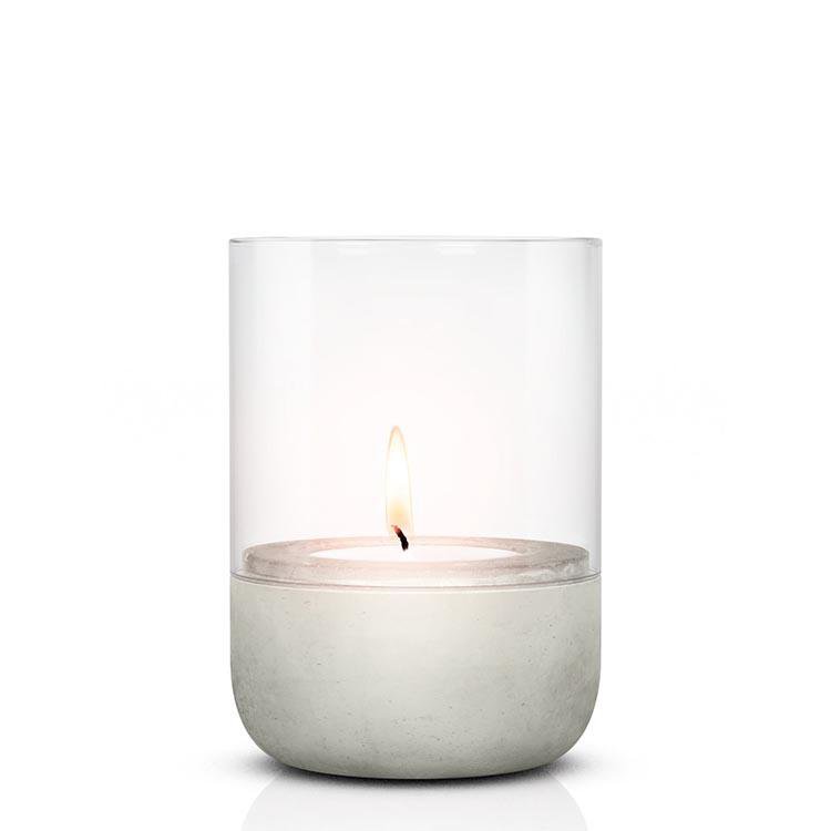 Blomus Candle Holder Concrete & Glass - Small