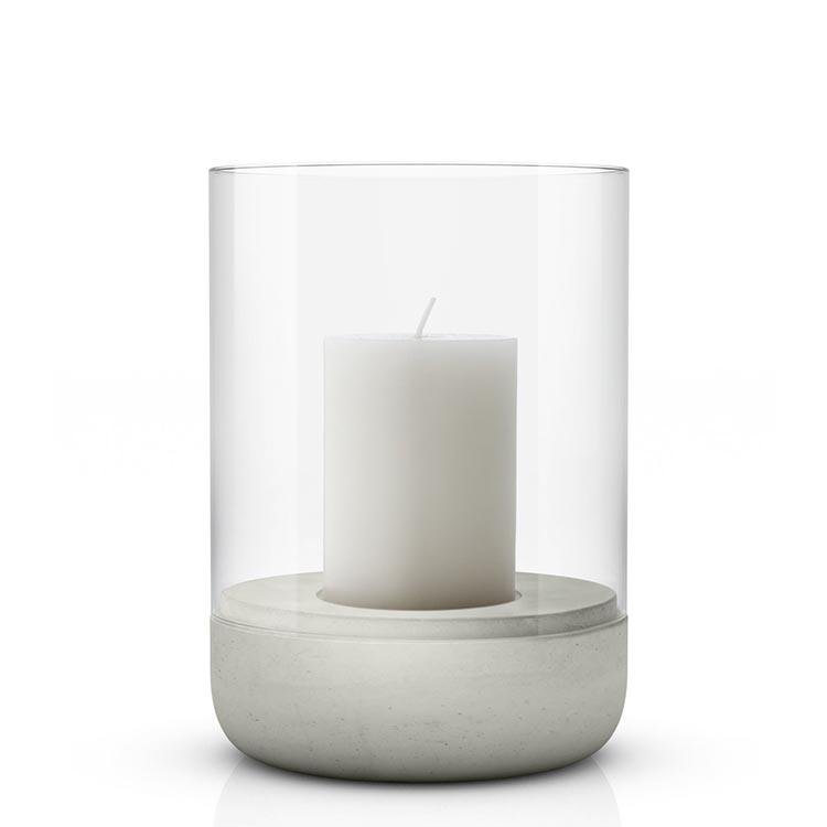Blomus Candle Holder Concrete & Glass - Large