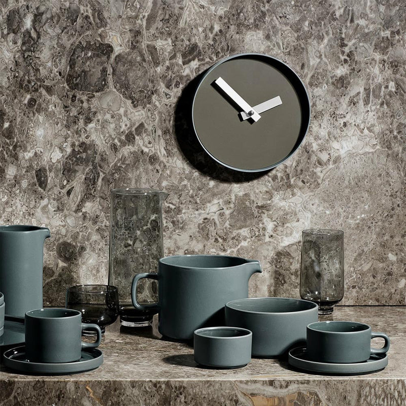 Blomus RIM Wall Clock 20cm - Tarmac & Steel Grey