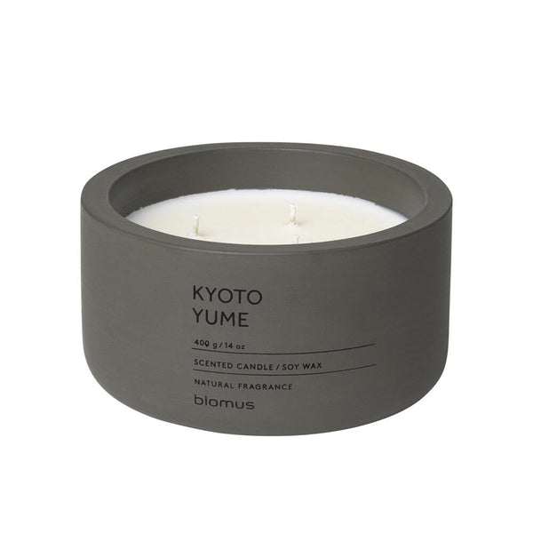 Blomus FRAGA Scented Candle in Dark Grey Container 13cm - Kyoto Yume