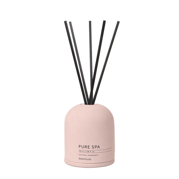 Blomus FRAGA Room Diffuser Fig Scent in Silky-Smooth Rose Dust Concrete Container 100ml