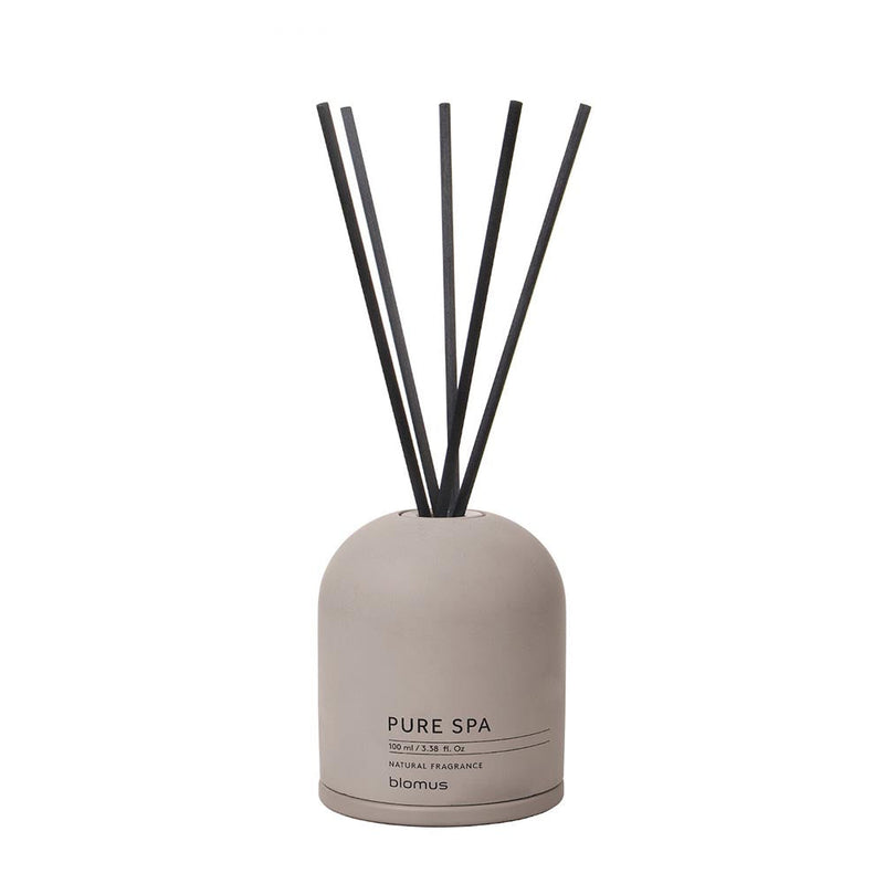 Blomus FRAGA Room Diffuser Royal Leather in Silky-Smooth Grey Concrete Container 100ml
