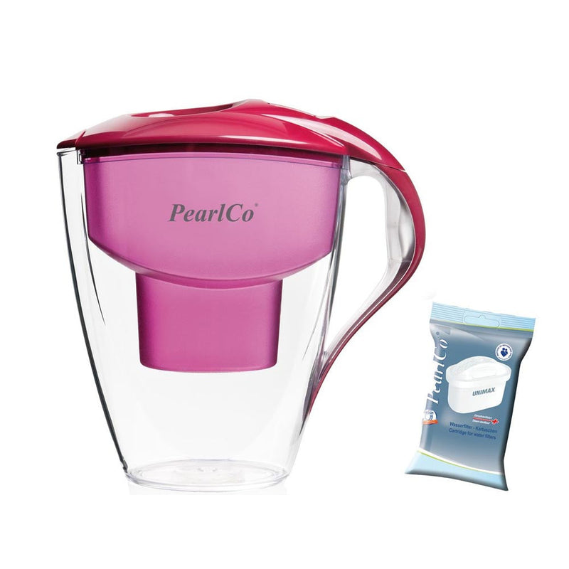 PearlCo Water Filter Jug Astra LED UNIMAX 3 Litre - Red