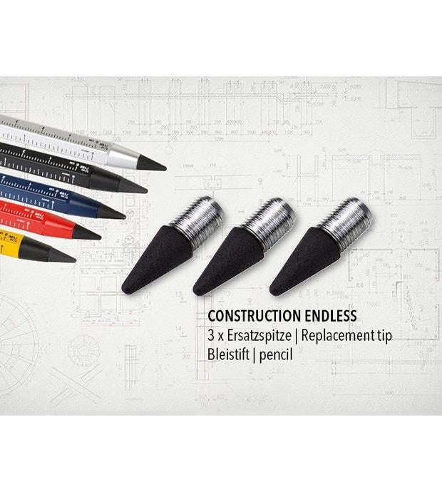 Troika Replacement Tips for Construction Endless Pencil 99Z131 (3pieces)