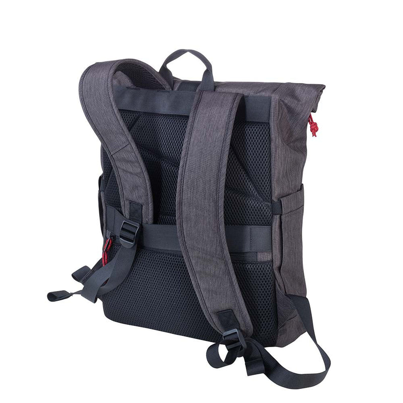 Troika Roll Top Backpack with Metal Snap Closure - Business Rolltop