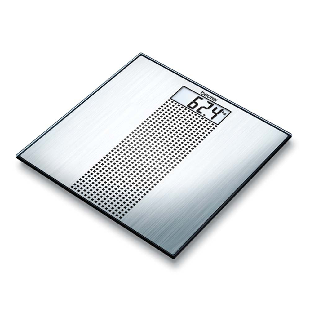 Beurer GS 36 Glass Bathroom Scale Stainless Steel Design