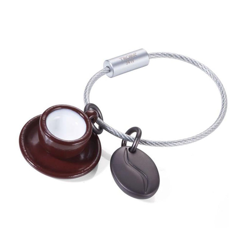 TROIKA Keyring with 2 Charms COFFEE 2 GO