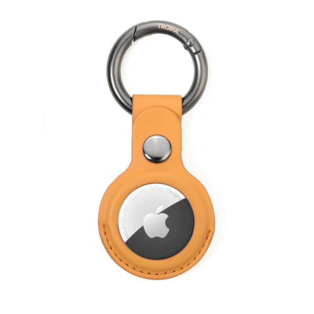 TROIKA Apple AirTag Cover and Keyring - Yellow