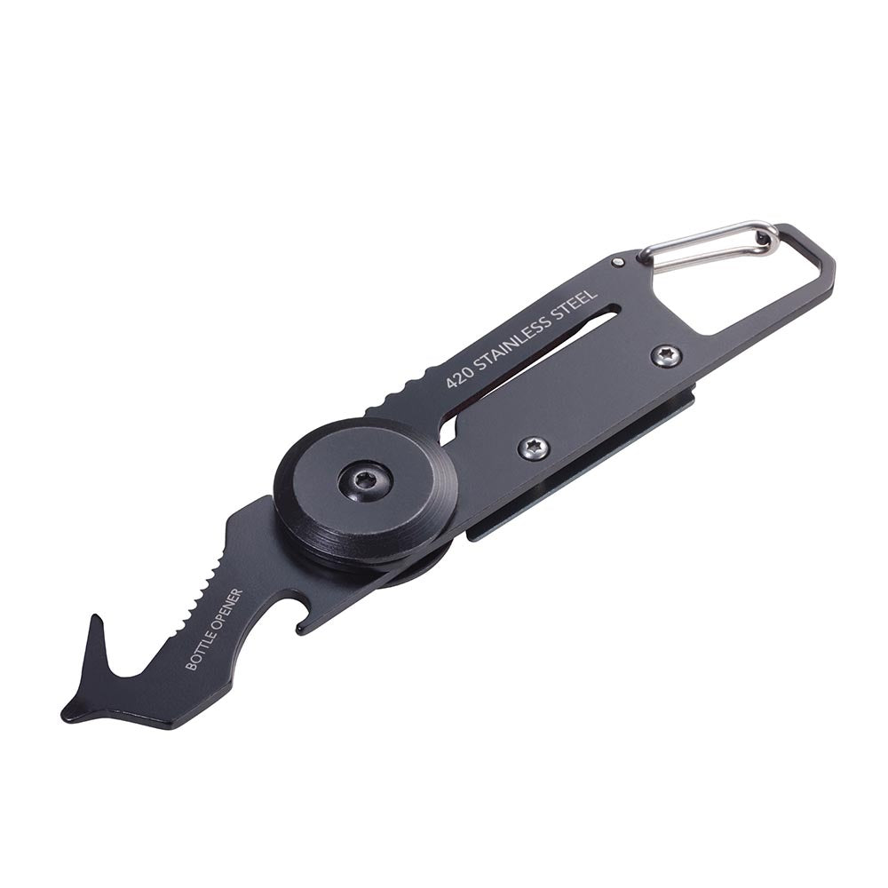 TROIKA Pocket Multi-Tool: 5 Functions with Parcel Knife EGON Black/Grey