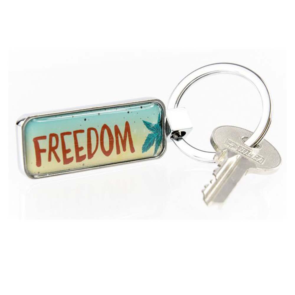 TROIKA Keyring with Volkswagen Combi Design FREEDOM 2 Sided