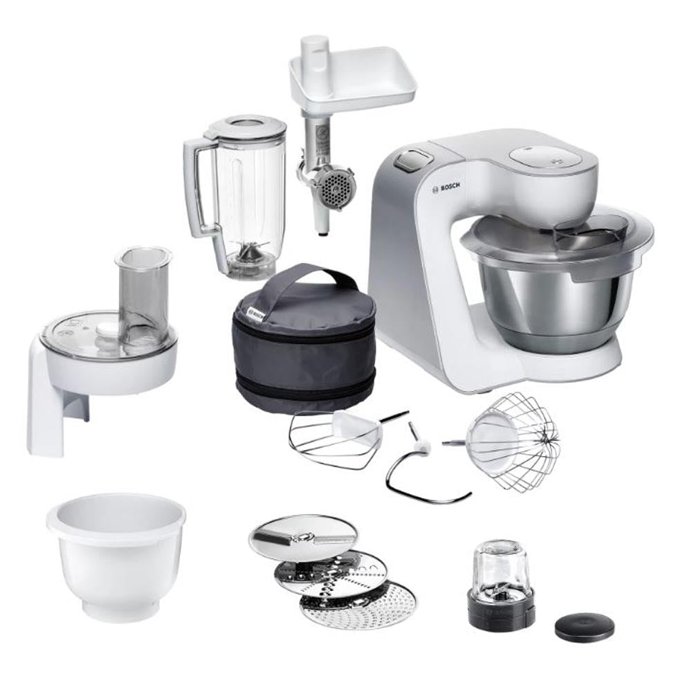 Bosch MUM58257 Kitchen Machine 1000W - Silver/White