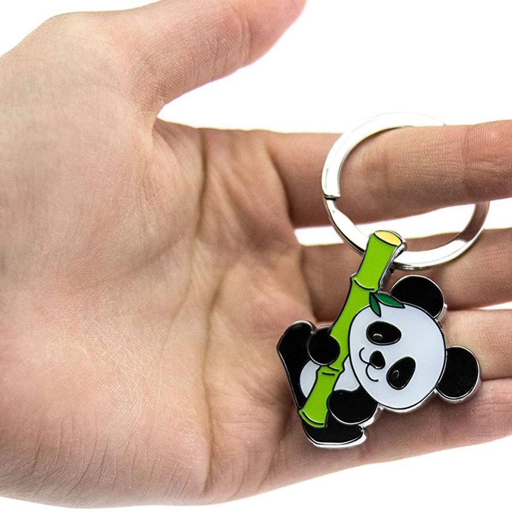 TROIKA Keyring BAMBOO PANDA in Support of The National Geographic Society