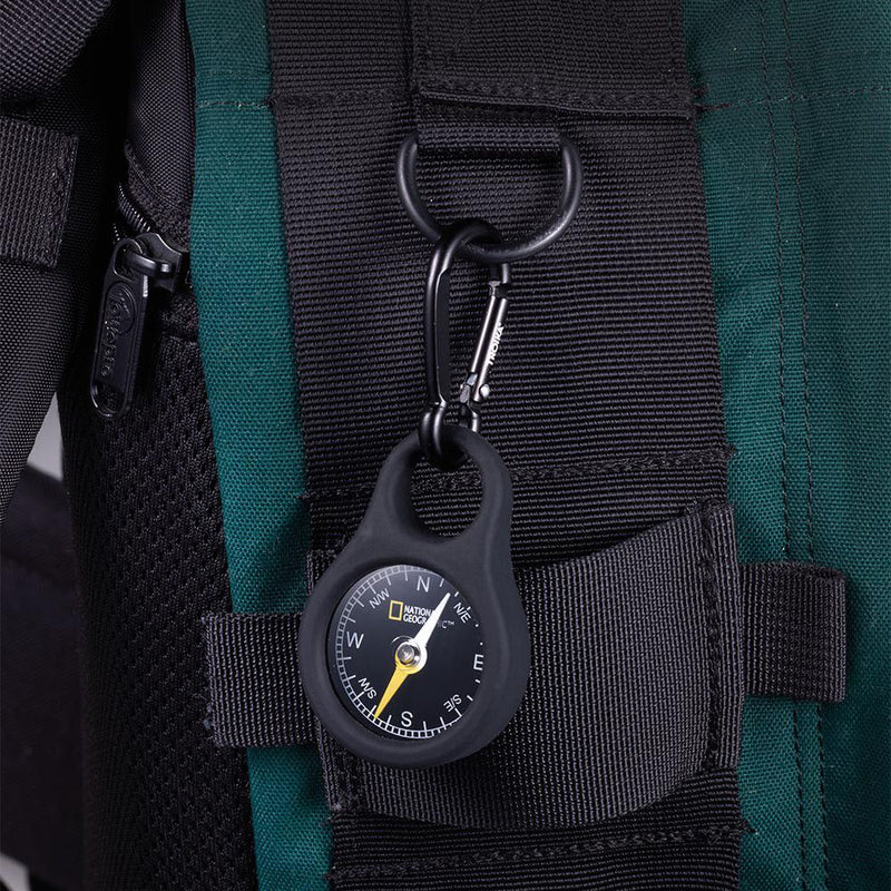 TROIKA Keyring with Compass in Support of The National Geographic Society