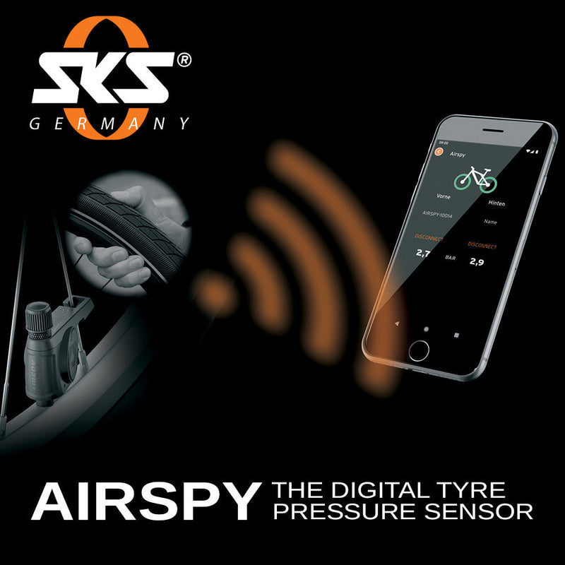 SKS Tyre Pressure Sensor for Bicycles AIRSPY SV – Set of 2