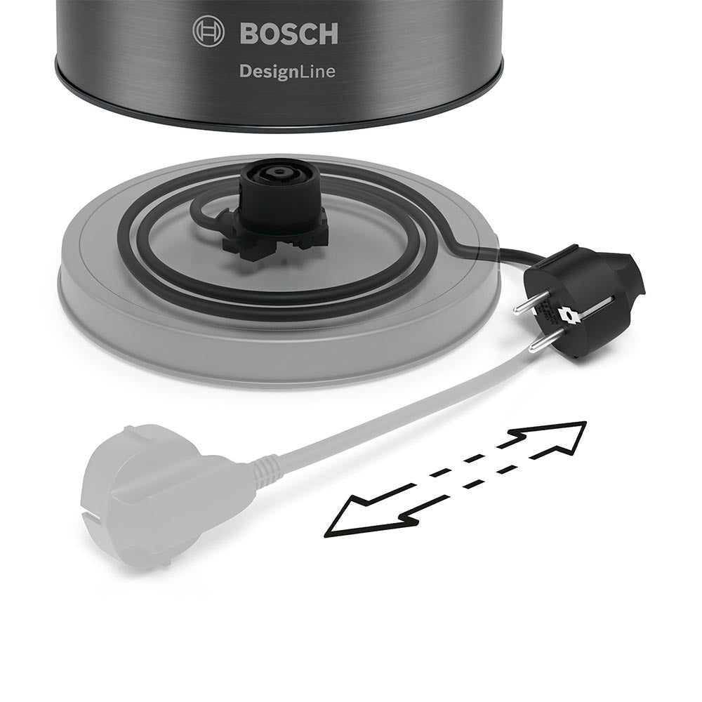 Bosch DesignLine Cordless Kettle 1.7L - Graphite