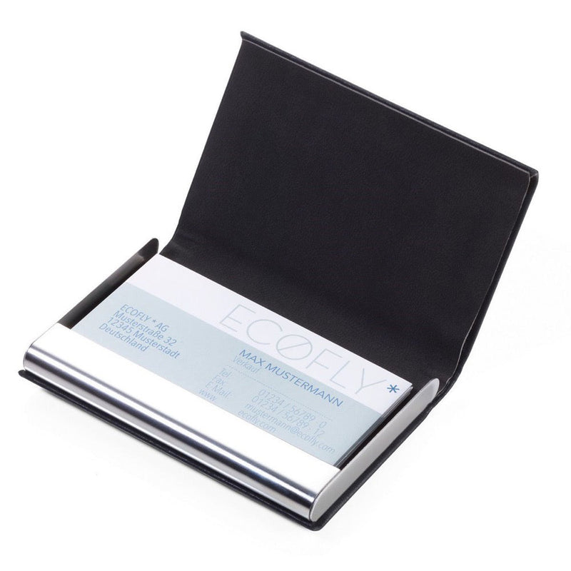 Troika Credit Card Case with RFID Shielding Marble Safe - Black