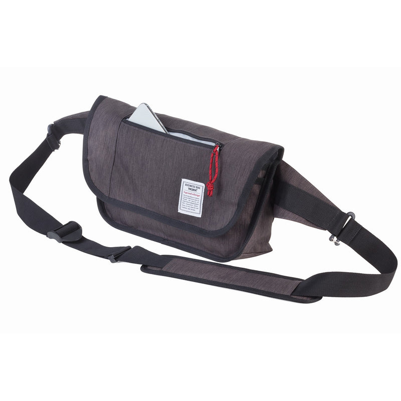 TROIKA Business Crossbody Bag: Hands-Free Wear for Active Lifestyles Grey