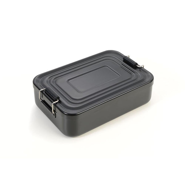TROIKA Lunchbox with Clip-Lock - Aluminium Black