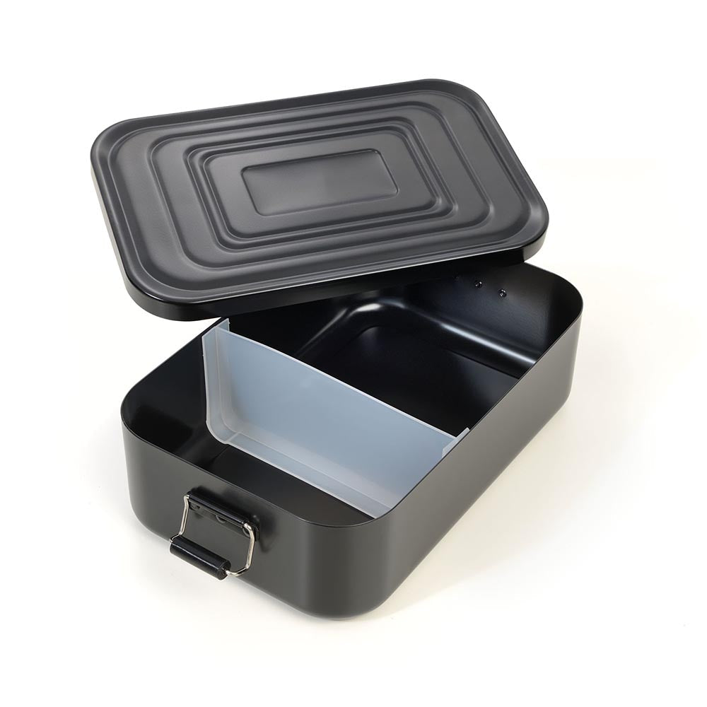 TROIKA Lunchbox XL with Clip-Lock - Aluminium Black
