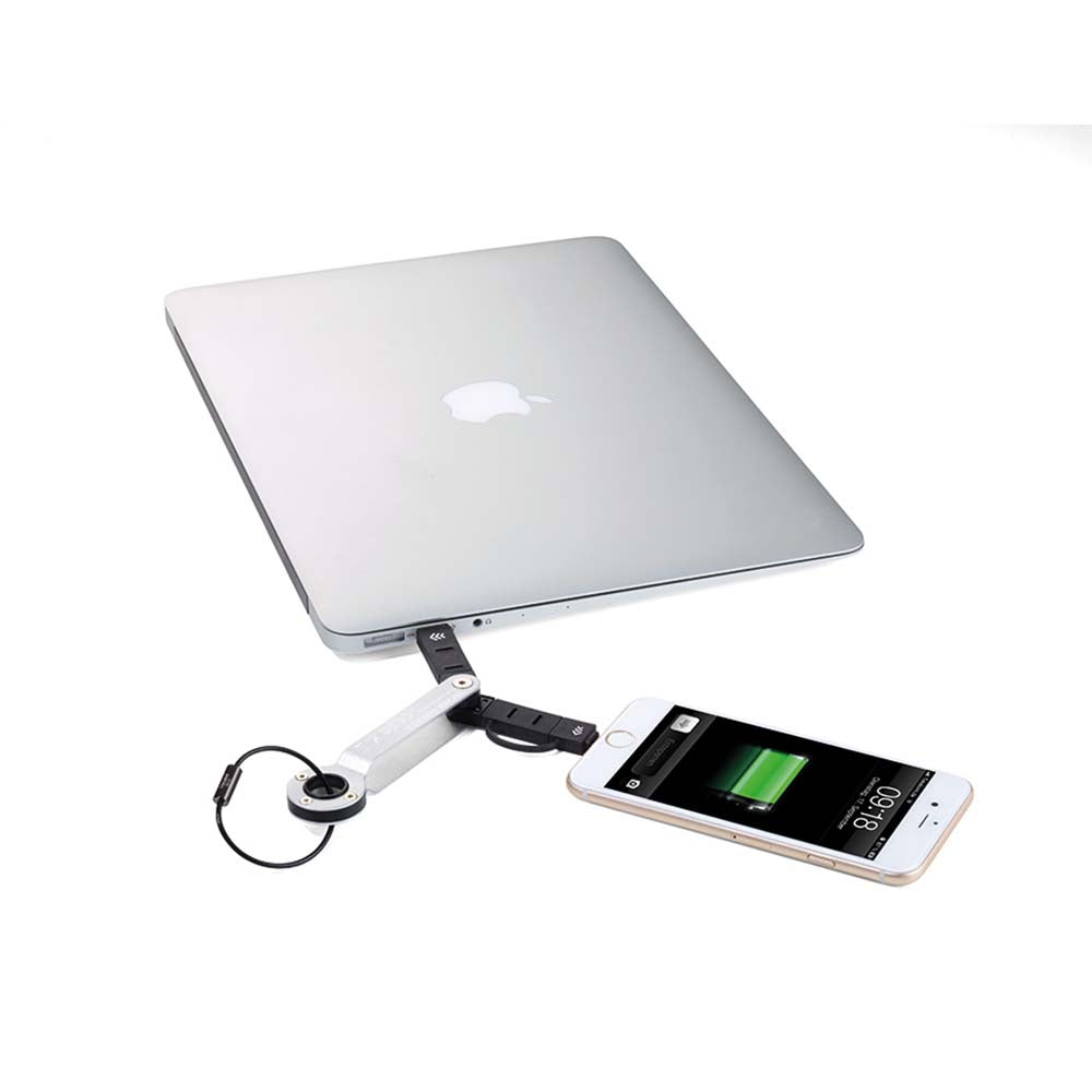 Troika Walker USB Charging and Data Transfer Cable - Silver
