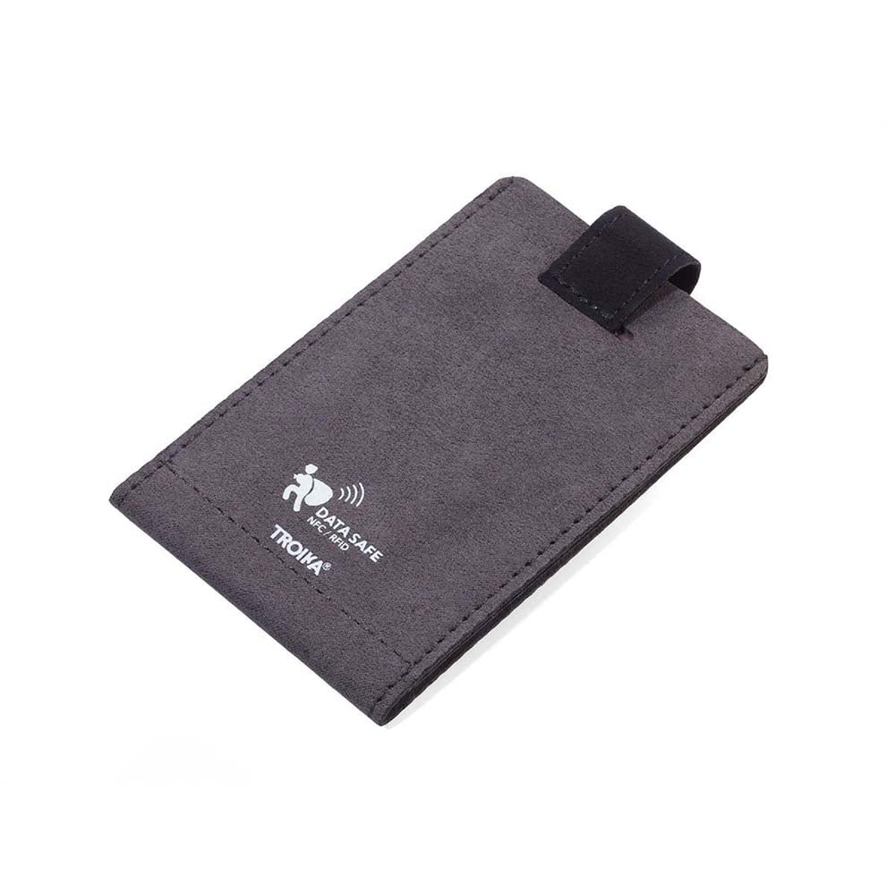 TROIKA Wallet and Credit Card Case with RFID Protection Velvet Safe Slim