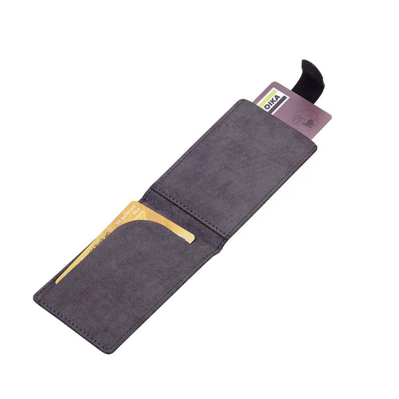 TROIKA Wallet and Credit Card Case with RFID Protection Velvet Safe Slim