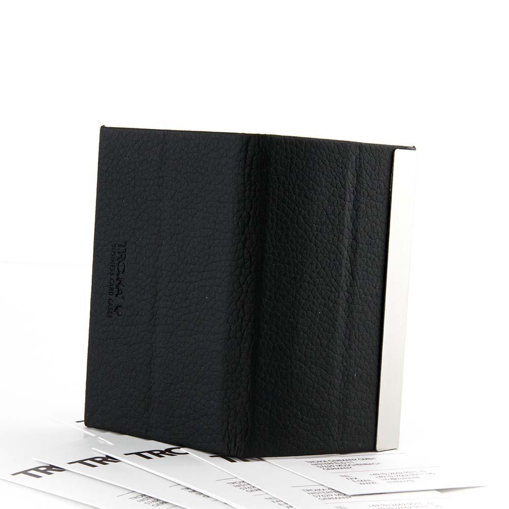 TROIKA Business or Credit Card Case with Stand Function - Black