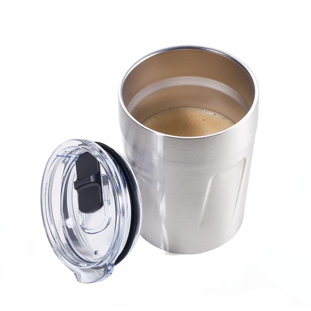 Troika Travel Mug Double-Walled Insulation for 160ml Double Espresso - Silver