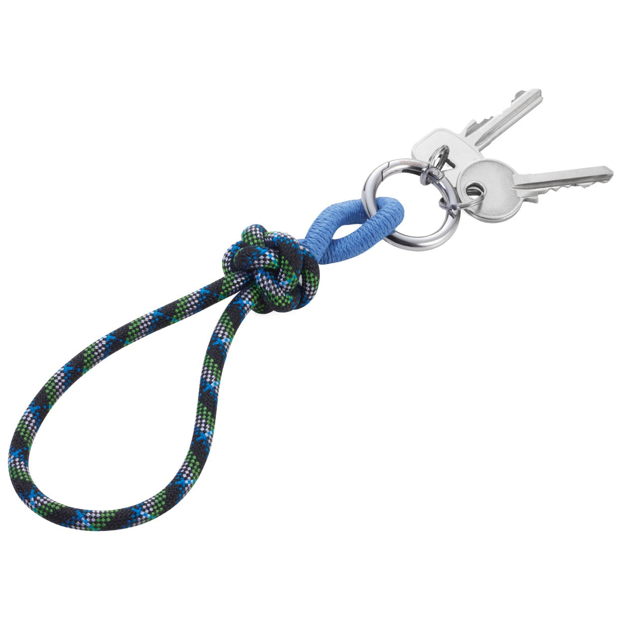 TROIKA Keyring Sail Rope with Decorative Knot CORDULA – Blue and Green