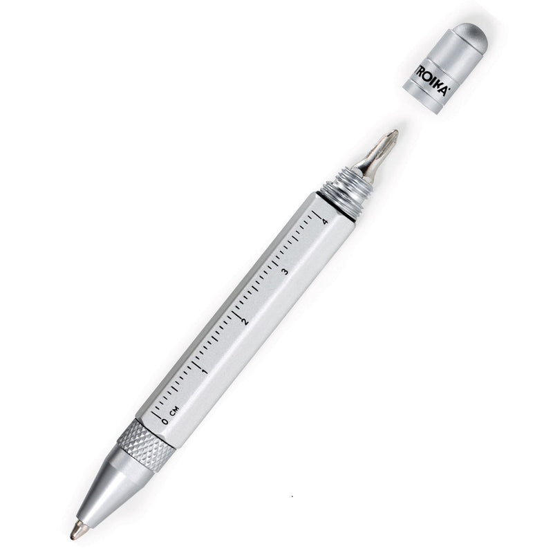 TROIKA Keyring Ballpoint Pen Mini Tool MICRO CONSTRUCTION - Black