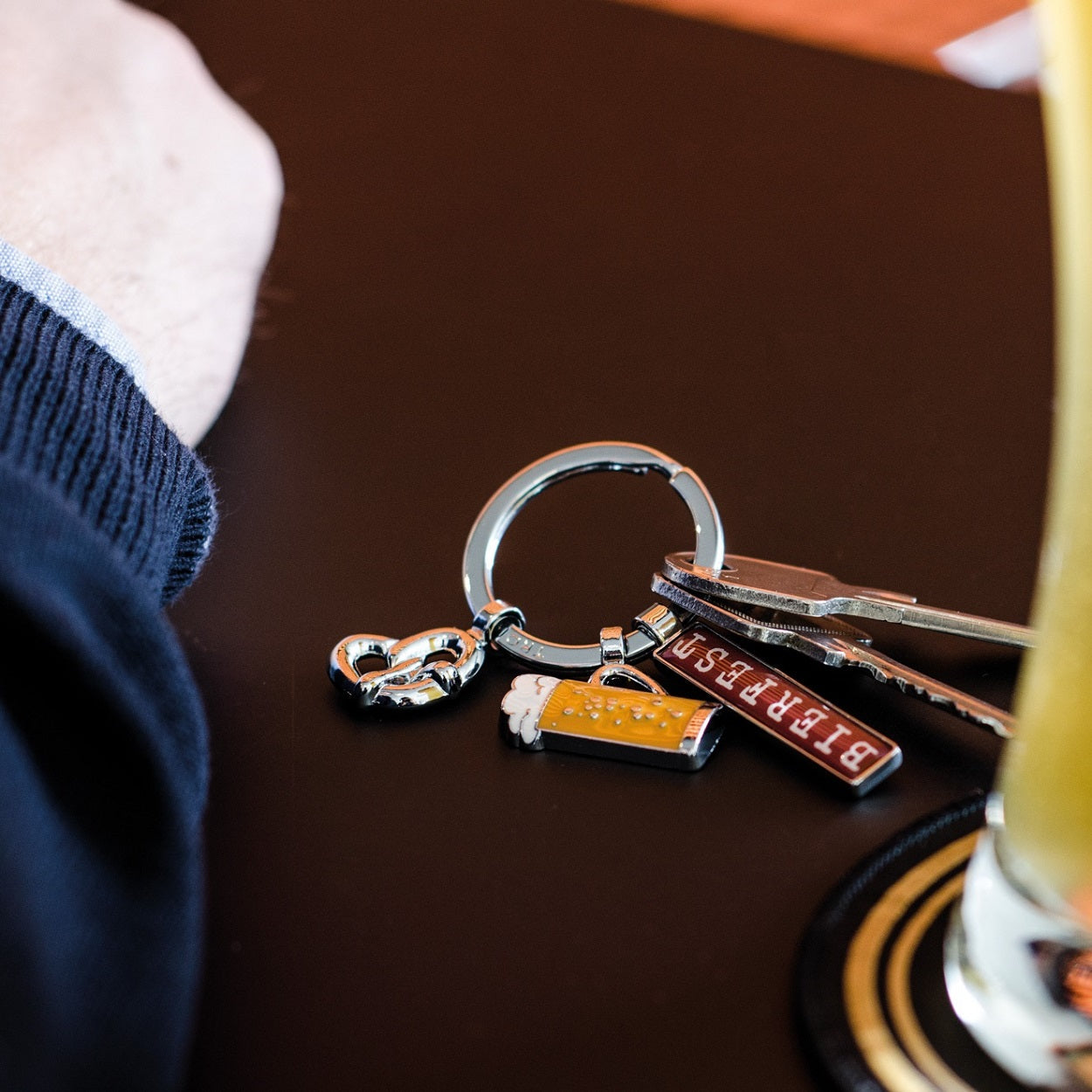TROIKA Keychain with 3 Charms BEERFEST