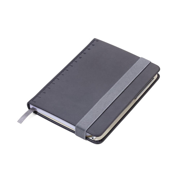 TROIKA Notepad A6 with Slim Multitasking Ballpoint Pen - Black