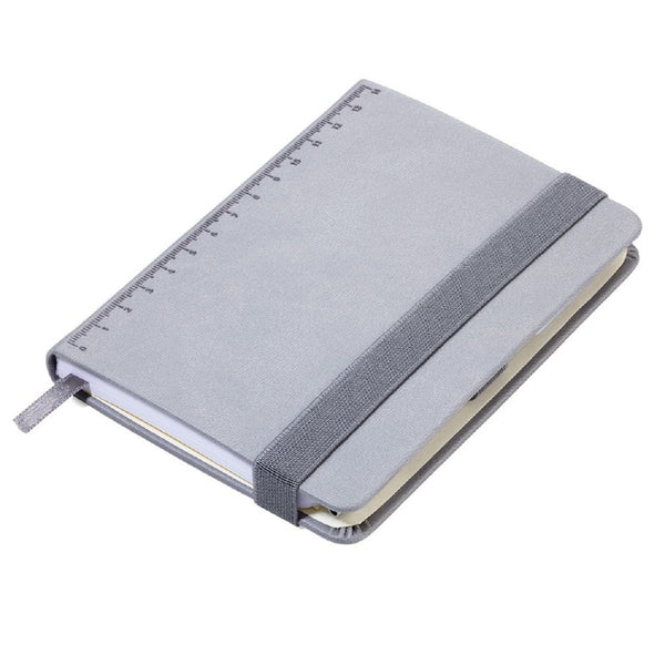 TROIKA Notepad A6 with Slim Multitasking Ballpoint Pen - Grey