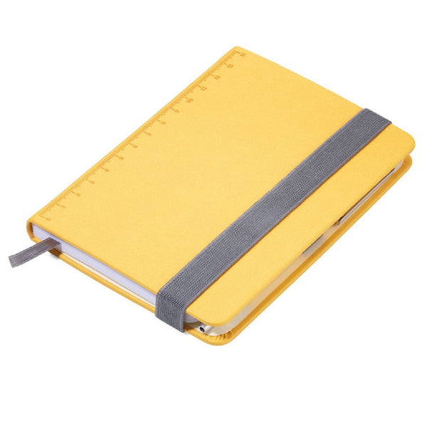 TROIKA Notepad A6 with Slim Multitasking Ballpoint Pen - Yellow