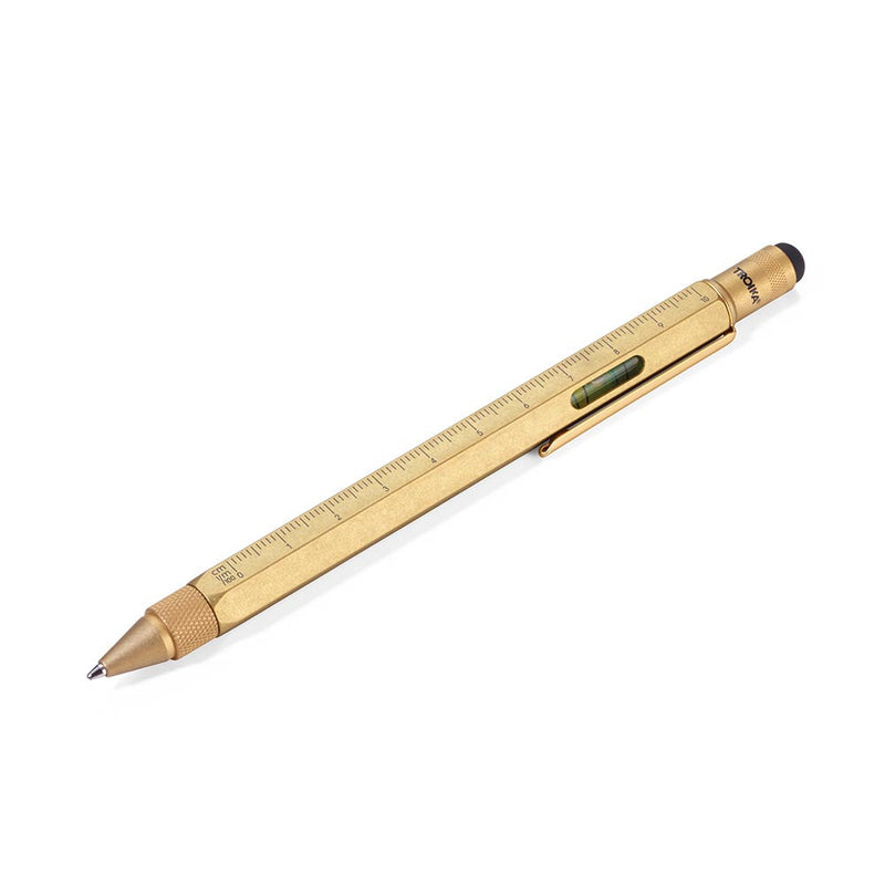 Troika Multitasking ballpoint pen "CONSTRUCTION" (Antique Brass)