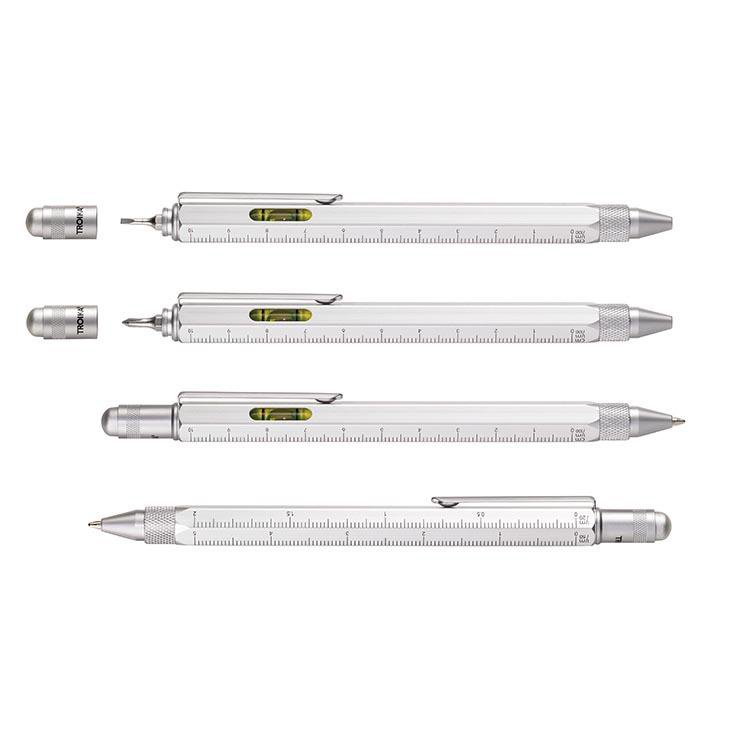 Troika Multitasking ballpoint pen "CONSTRUCTION" (Silver)