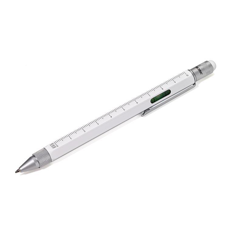Troika Multitasking ballpoint pen "CONSTRUCTION" (White)