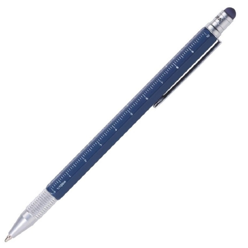TROIKA Multitasking Ballpoint Pen CONSTRUCTION SLIM - Blue