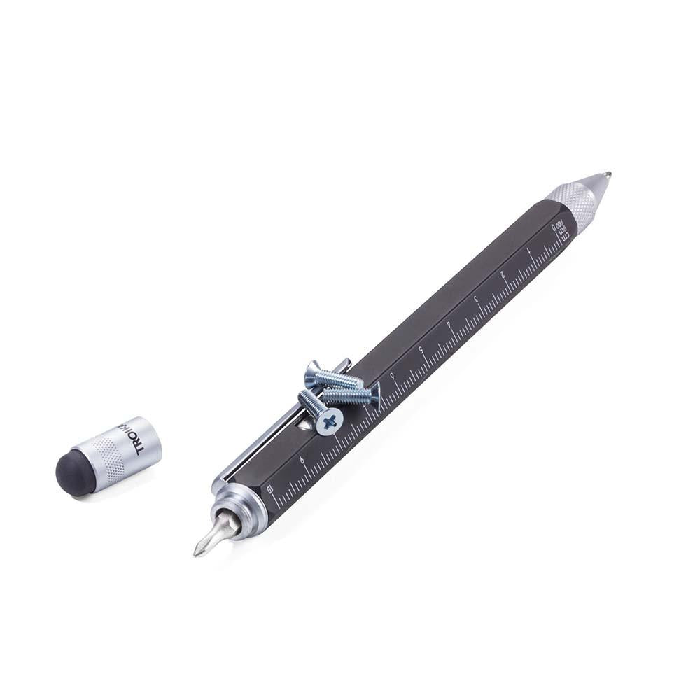 TROIKA Multitasking Pen with Integrated Magnet CONSTRUCTION MAGNET – Black