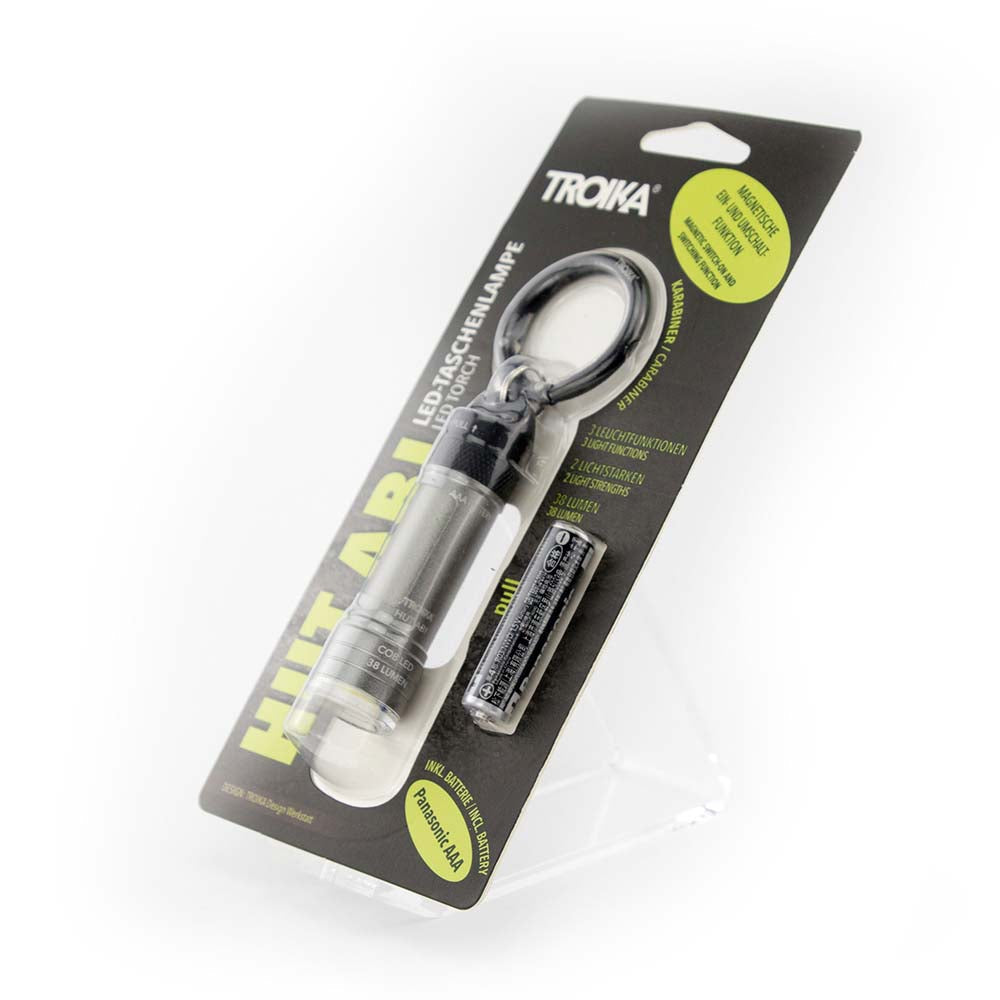 TROIKA Torch with Magnetic On/Off Function and 3 Modes
