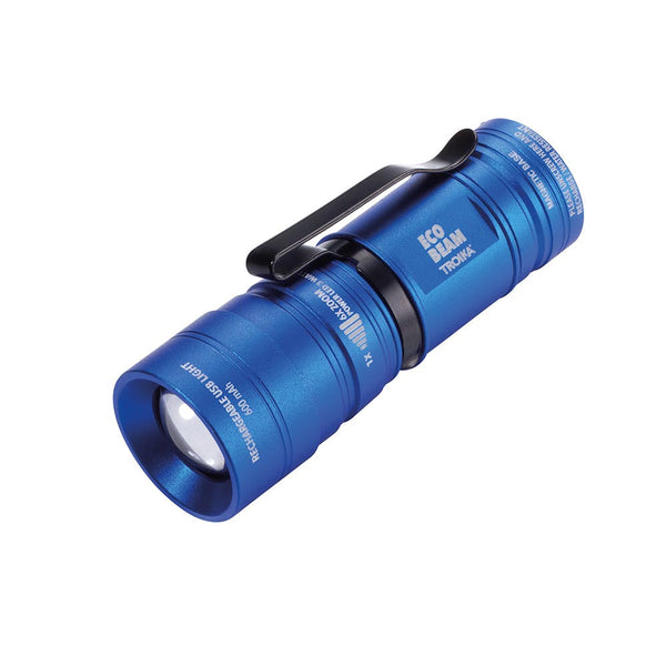 TROIKA Rechargeable Mini Torch ECO BEAM - Blue