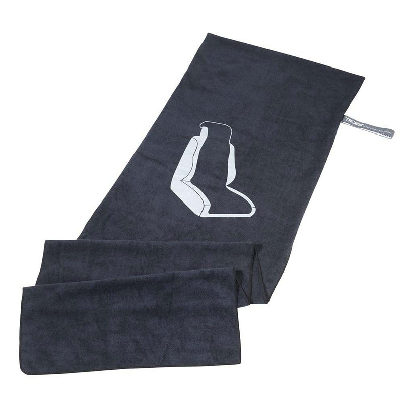 TROIKA Microfibre Towel GYM & CAR TOWEL - Black
