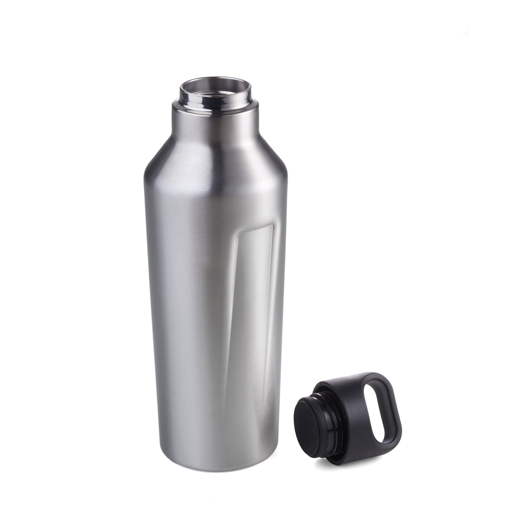 TROIKA Vacuum Flask Bottle Hot Cold Stainless-Steel 600ml Silver Colour