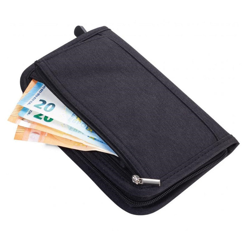 TROIKA Travel & Car Document Case RFID Block Personalisable SAFE TRIP Black