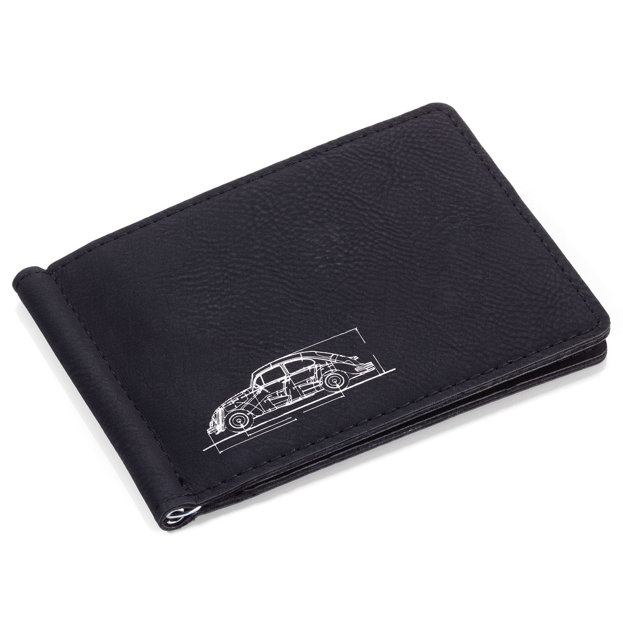TROIKA Money Clip and Card Case Wallet DOLLARCLIP VW BEETLE