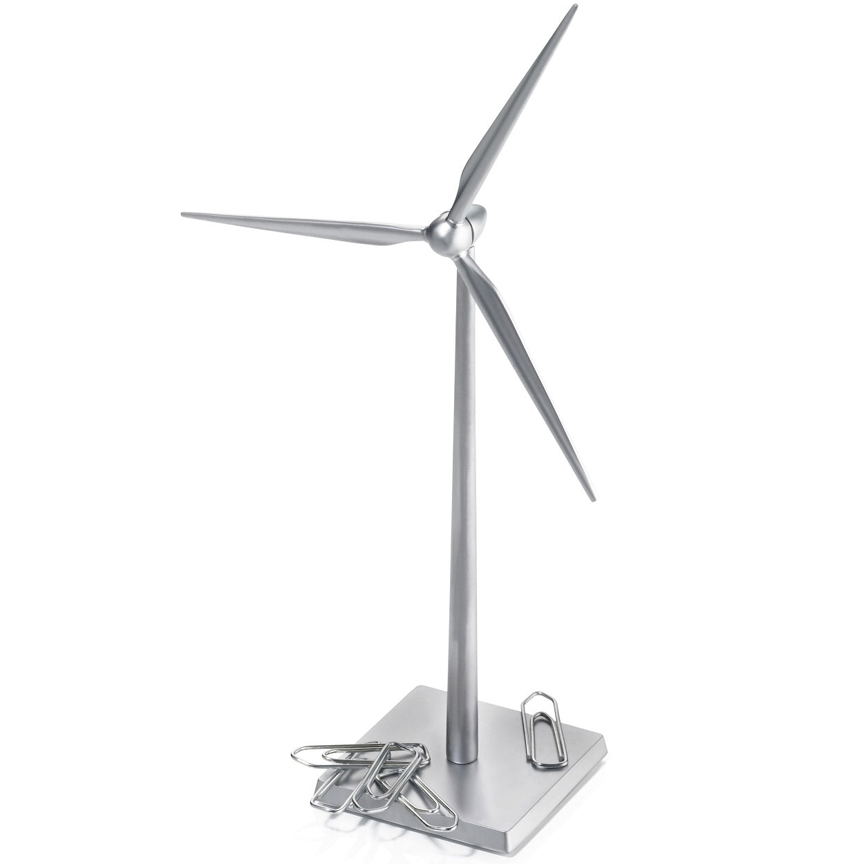 TROIKA Paperclip Holder Wind Turbine FRESH WIND