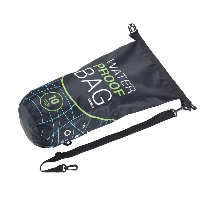 TROIKA Outdoor Bag WATERPROOF BAG 10L Capacity - Black