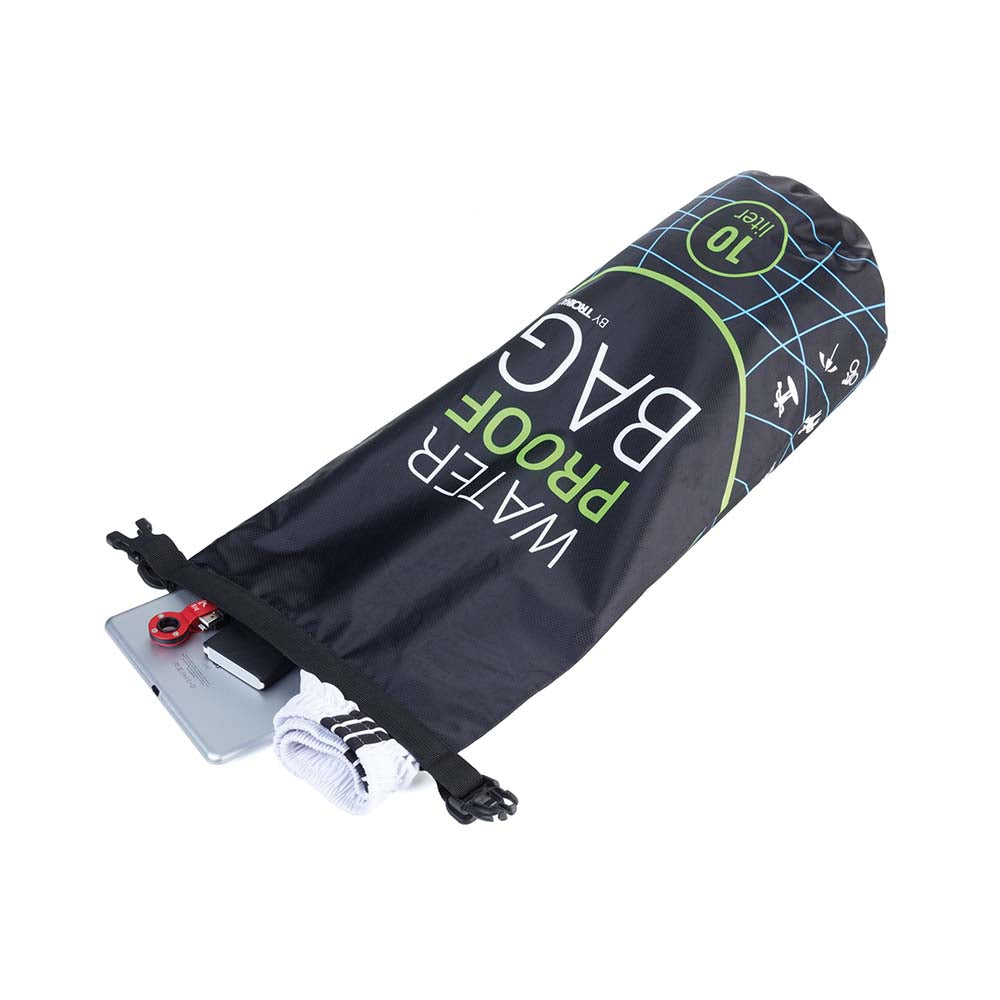 TROIKA Outdoor Bag WATERPROOF BAG 10L Capacity - Black
