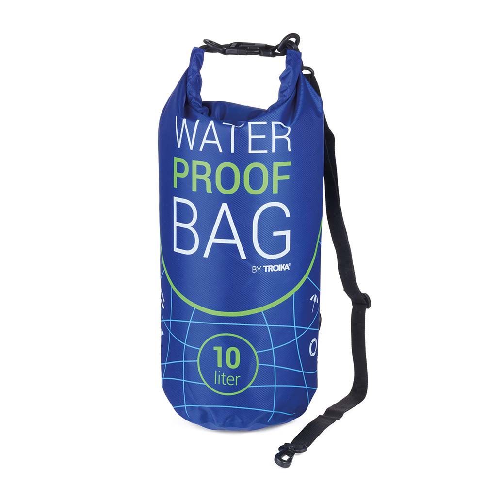 TROIKA Outdoor Bag WATERPROOF BAG 10L Capacity - Blue